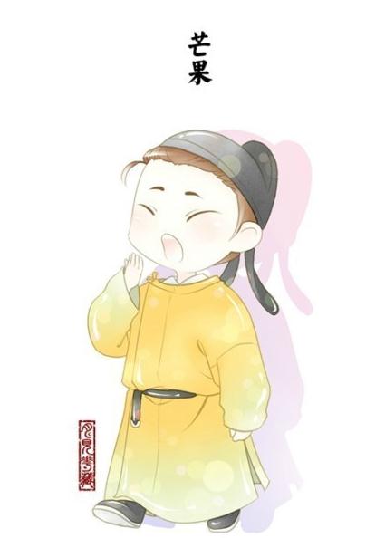 萌萌哒水果汉服:软萌可爱!月见花藏创作的水果汉服漫画
